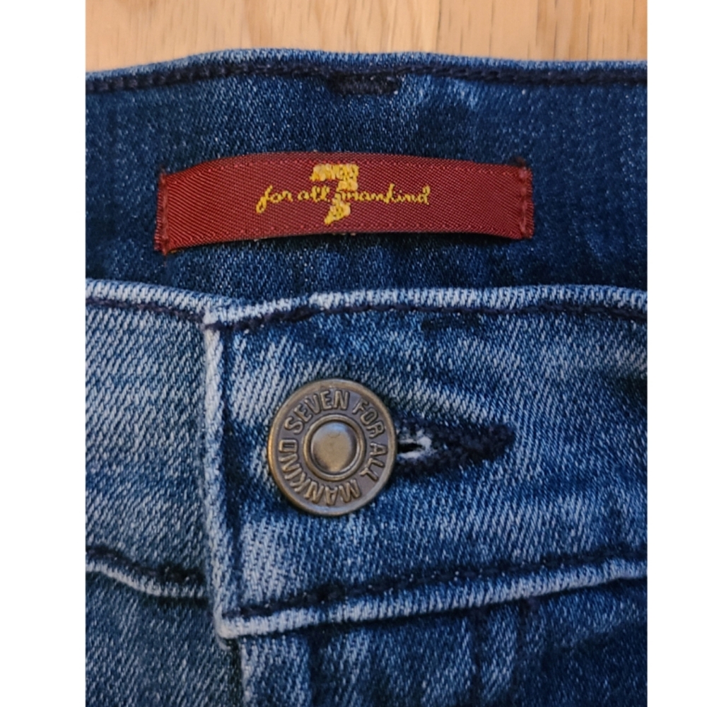 New 7 For All Mankind Patchwork Boho Cutoff Short… - image 5